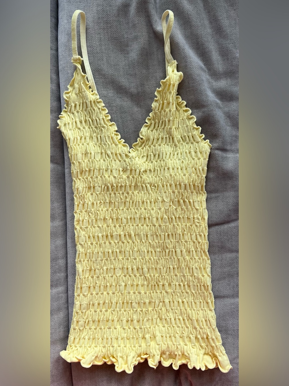 Free People FP Intimately Pucker Up Seamless Cami in Yellow Size XS/S